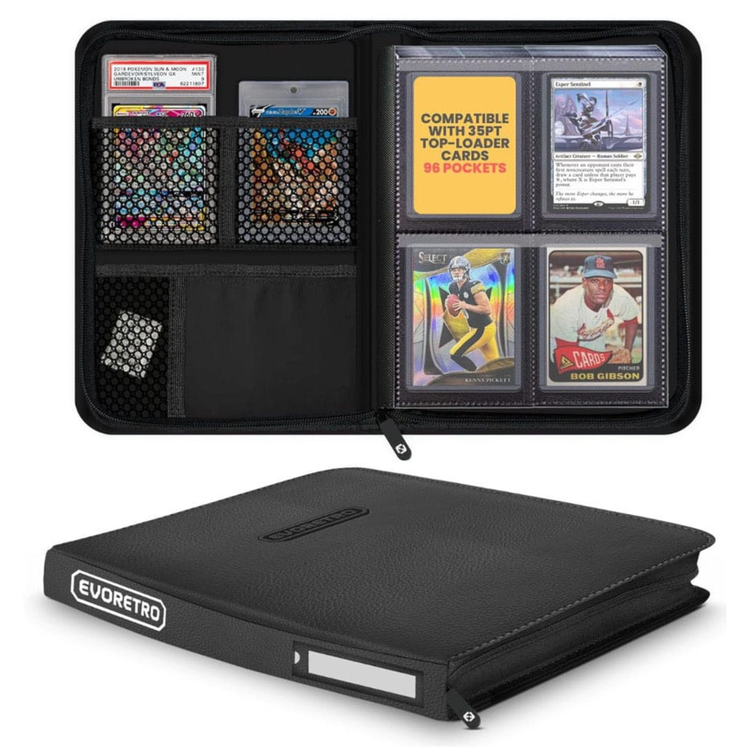 EvoRetro Shield+ 216 Topload Card Binder Black