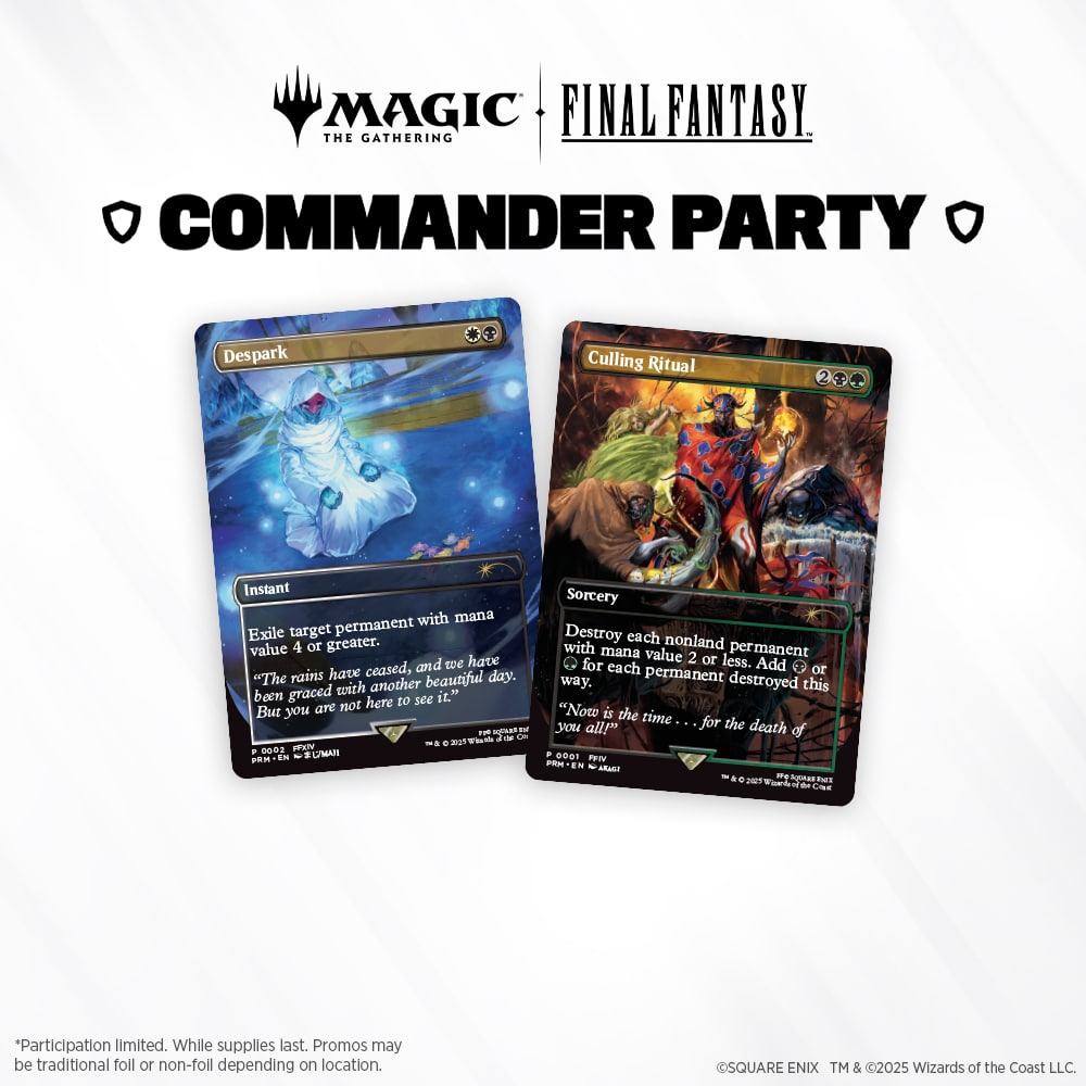 Commander Party - Final Fantasy July 19 @7pm