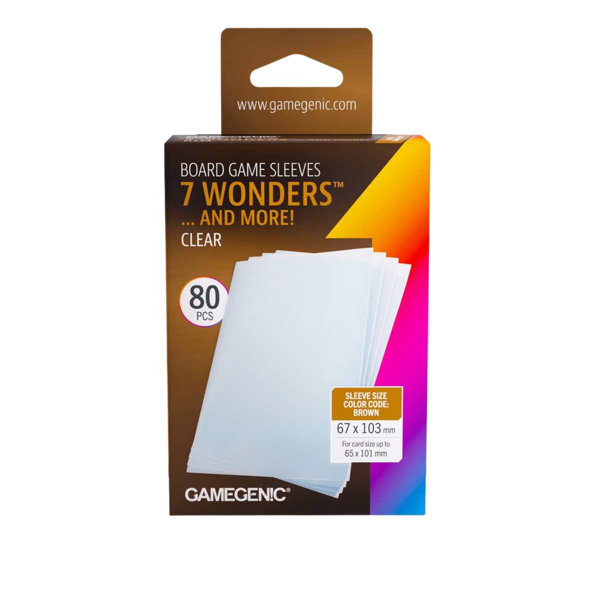 Prime 7 Wonders Sleeves 80ct (Repackaging)
