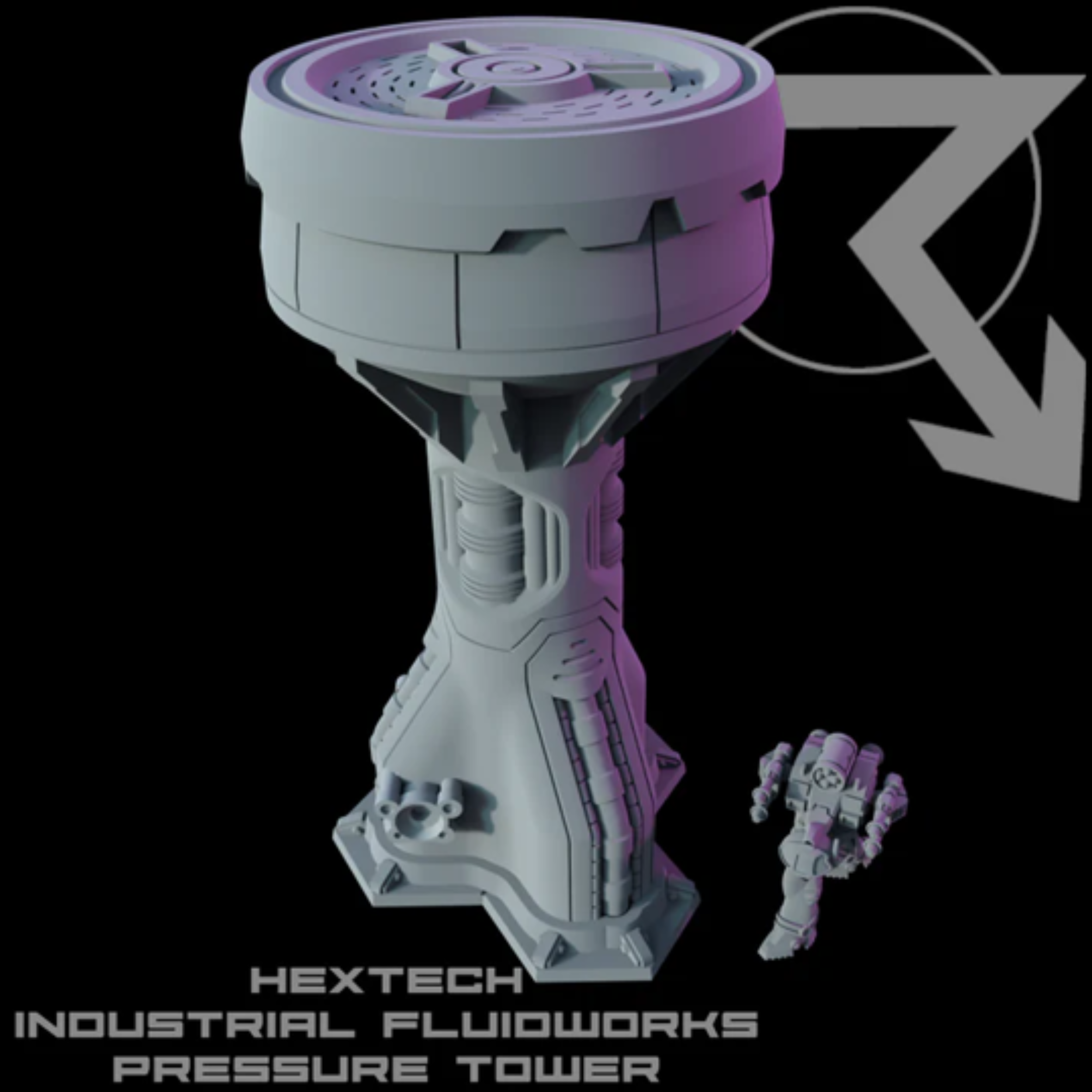 Hextech Industrial Fluidworks Pressure Tower