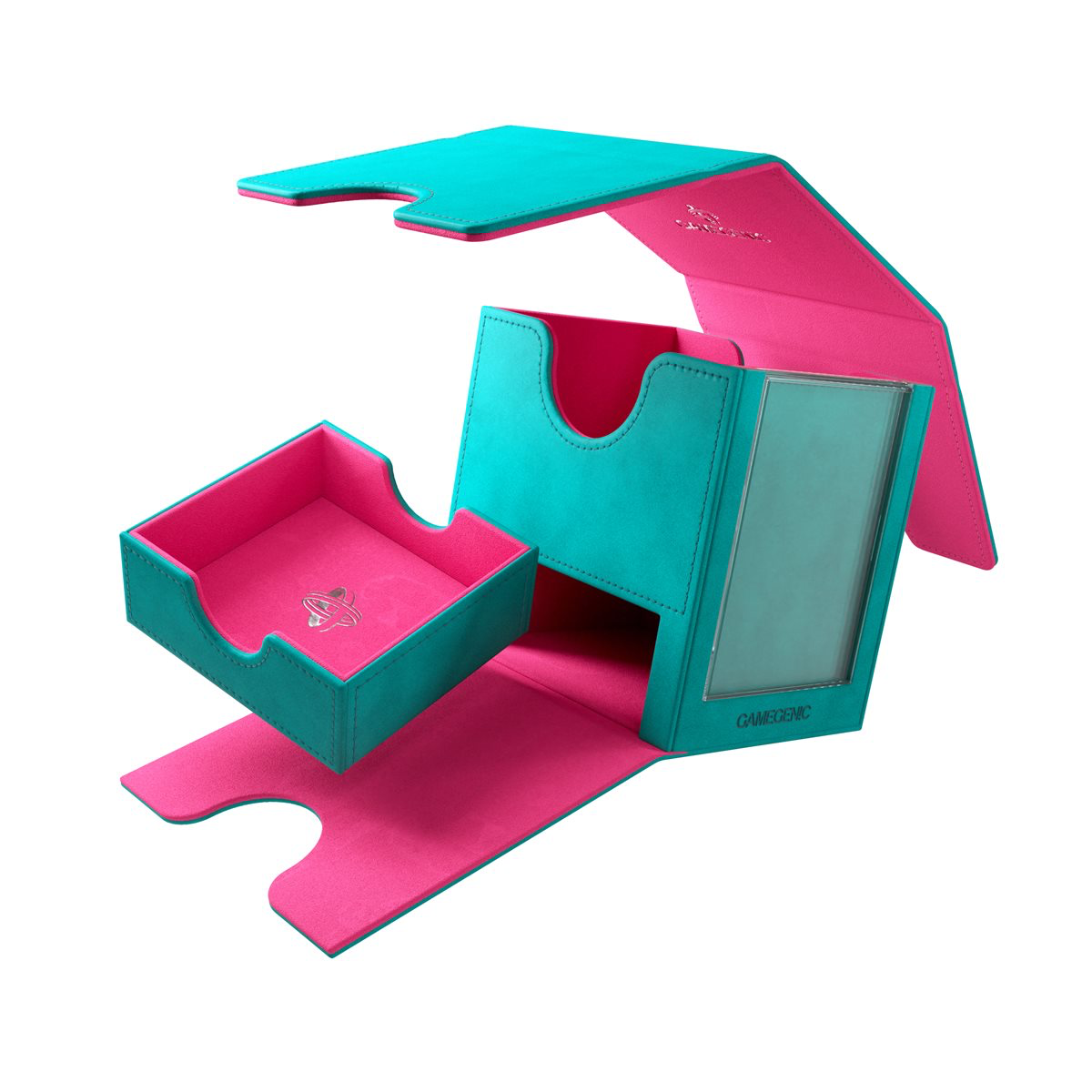 Deck Box: Sidekick Pro: Teal / Pink (100 ct) - A Muse N Games