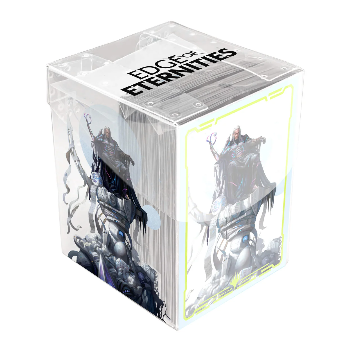 Edge of Eternities Tezzeret, Cruel Captain 100ct Deck Protector Sleeves in Clear Box for Magic: The Gathering - A Muse N Games
