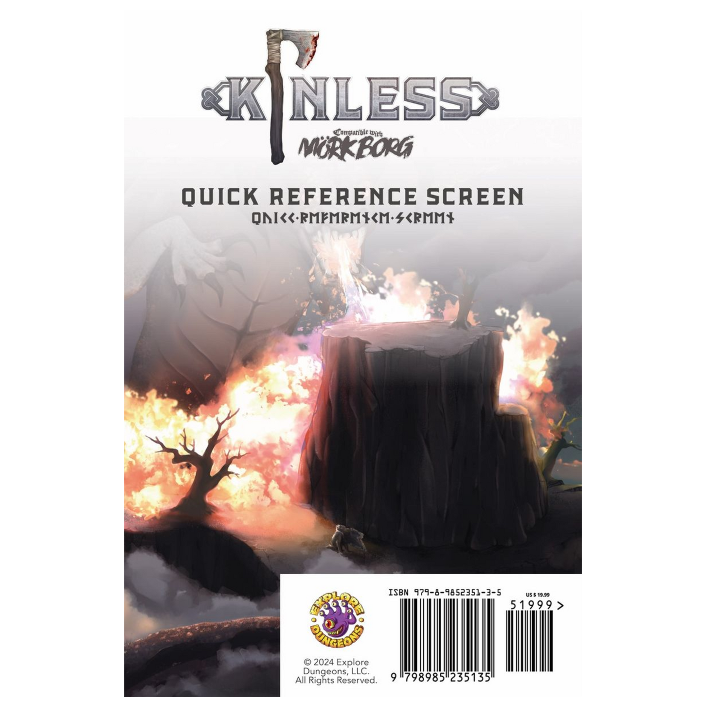 Kinless Quick Reference Screen