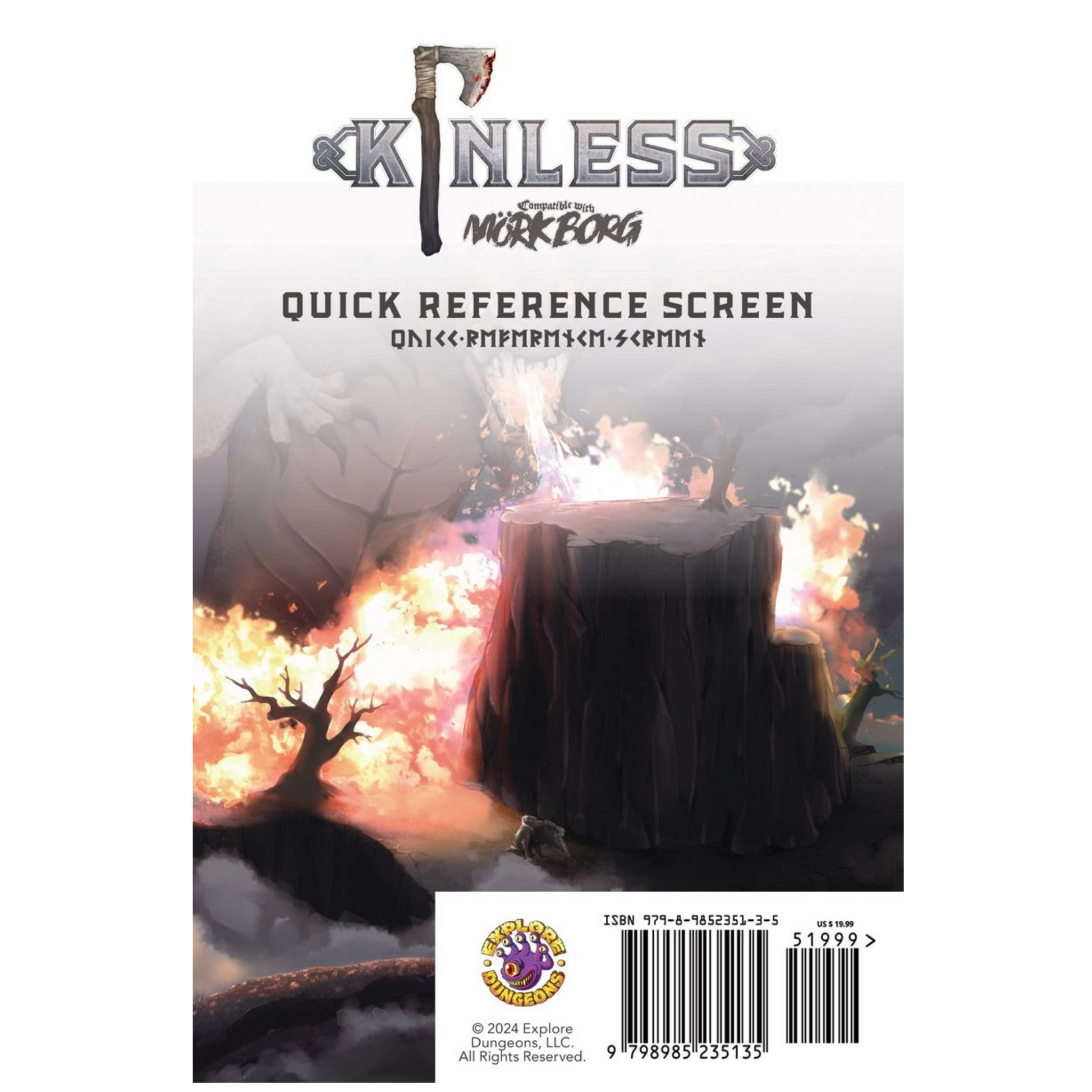 Kinless Quick Reference Screen