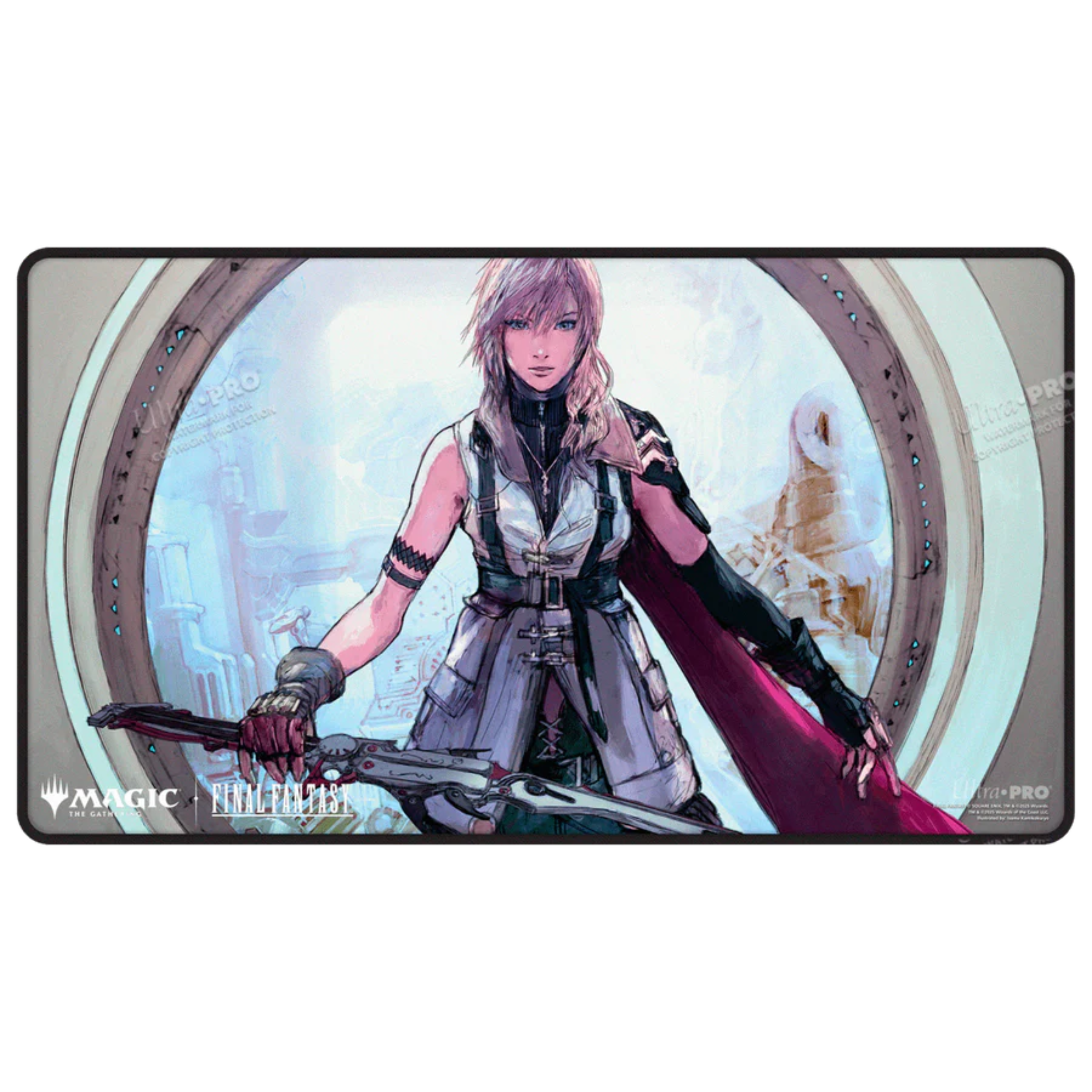 Magic: The Gathering®—FINAL FANTASY™ Lightning, Army of One Black Stitched Playmat