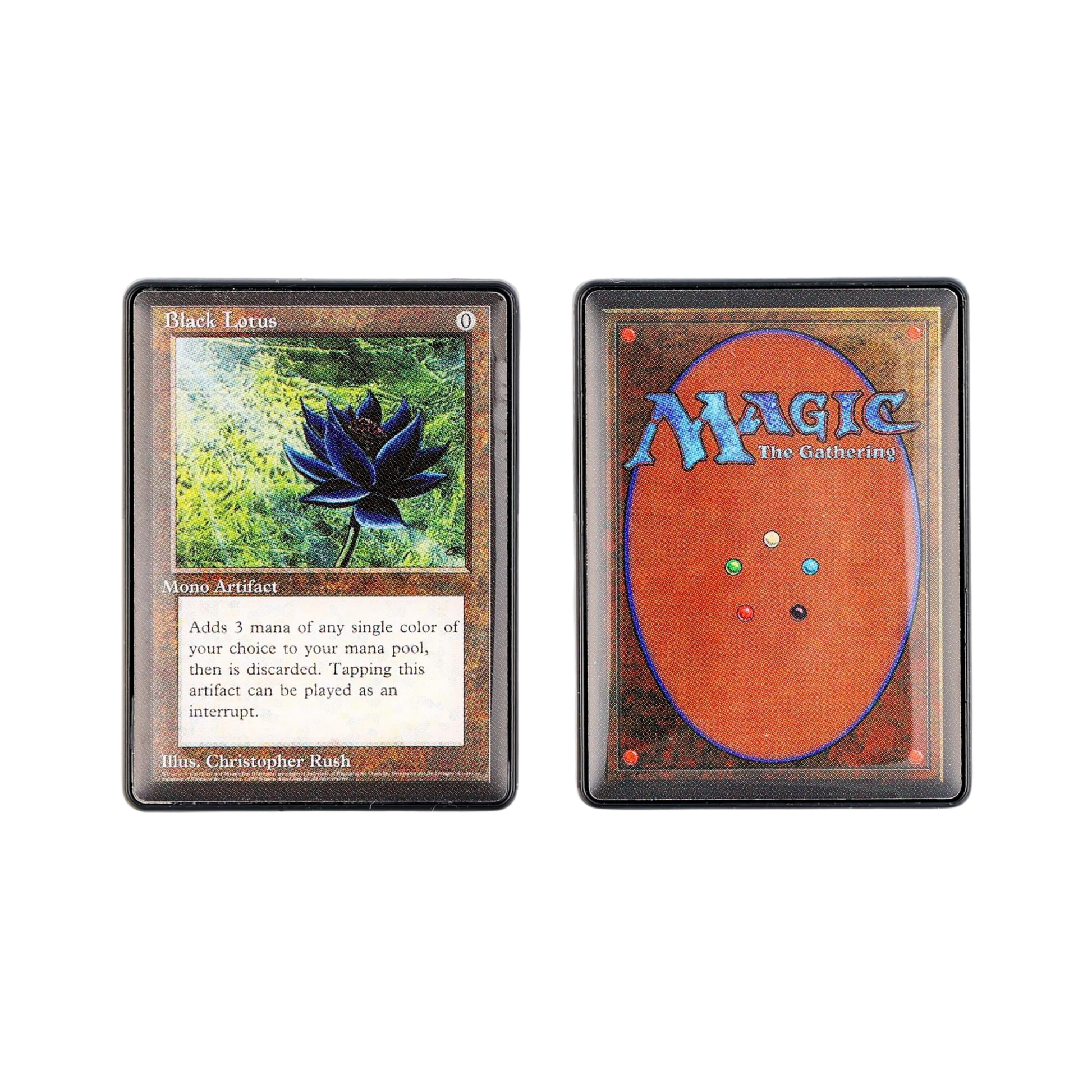 Magic: The Gathering Black Lotus Card Enamel Pin Set 2pcs