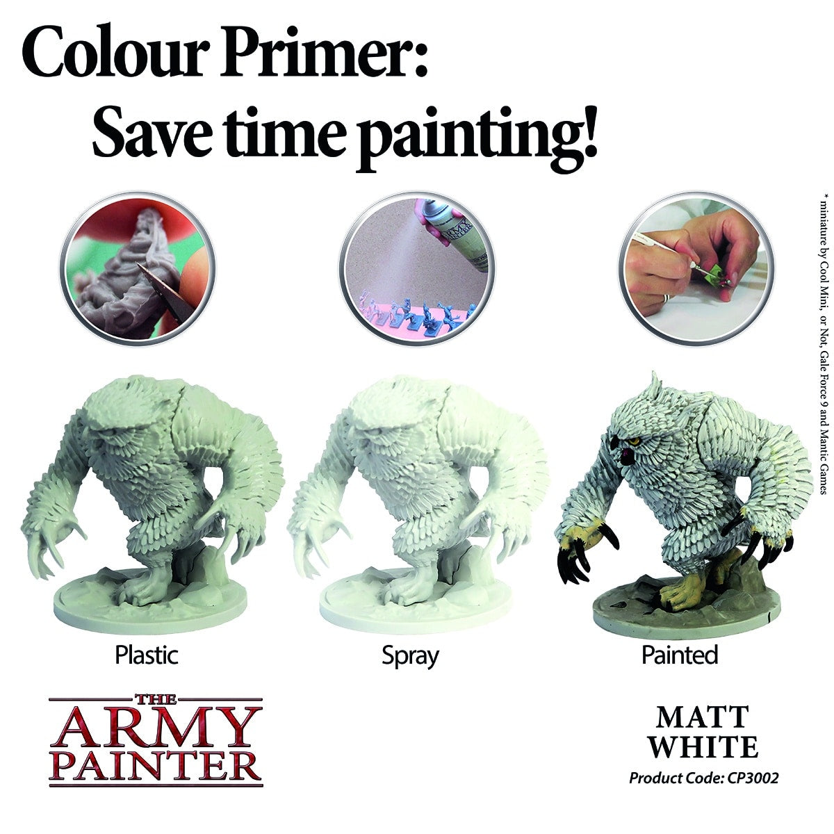 Army Painter Matt White Base Primer Spray - A Muse N Games
