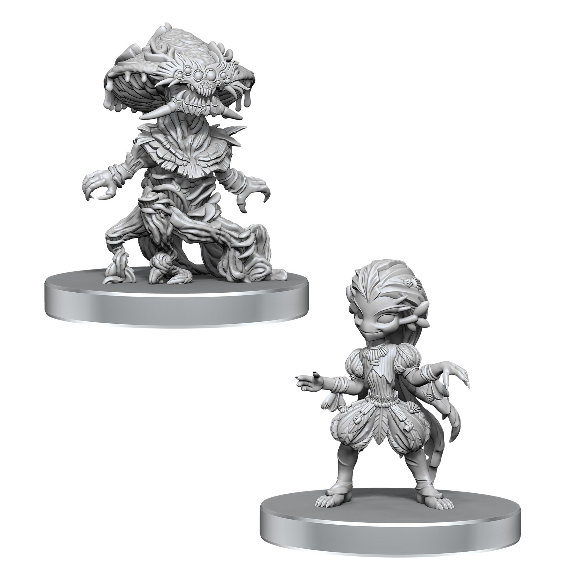 Pathfinder Battles Fungus Leshy And Seaweed Leshy Unpainted Miniatures Wave 28