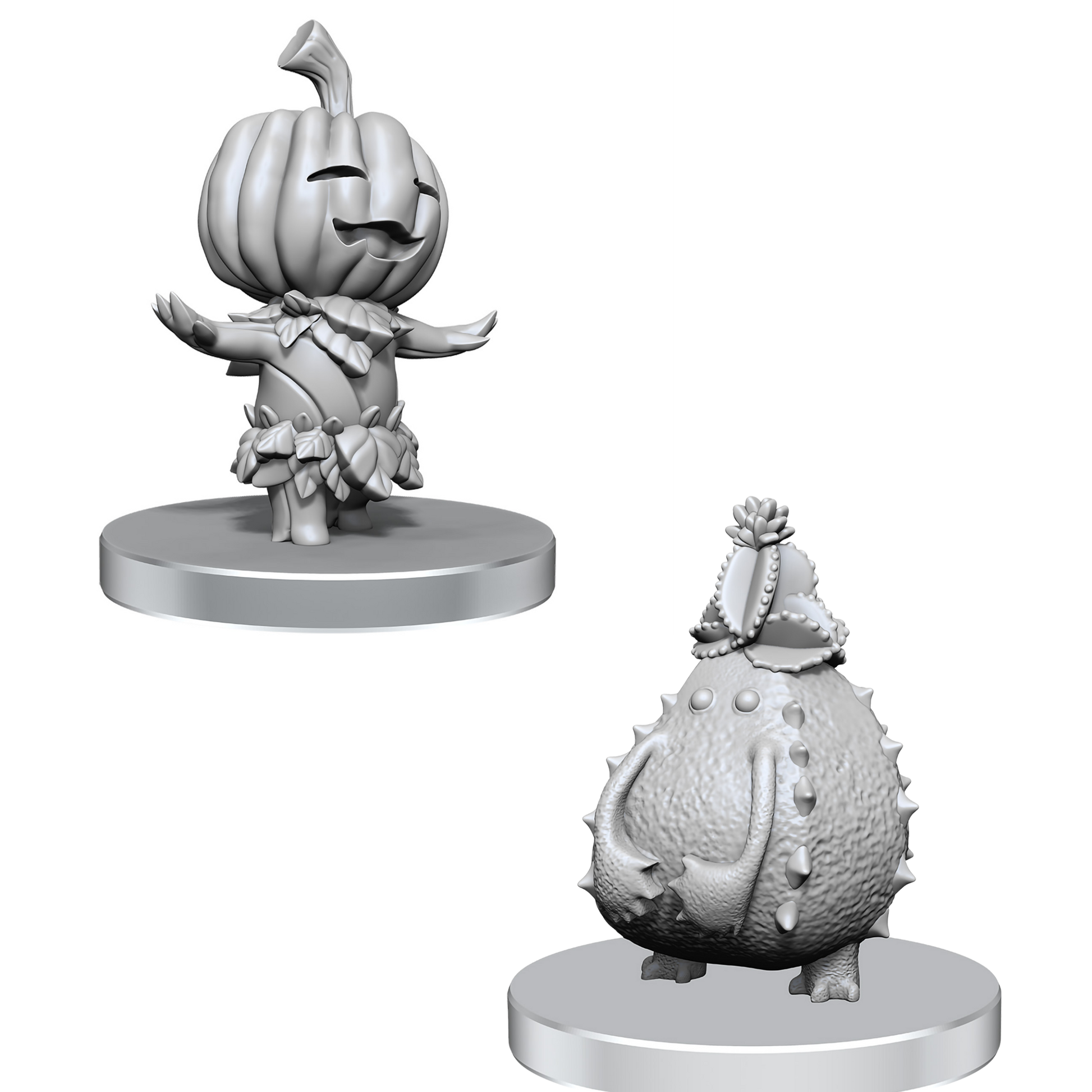 Pathfinder Battles Gourd Leshy And Cactus Leshy Unpainted Miniatures Wave 28