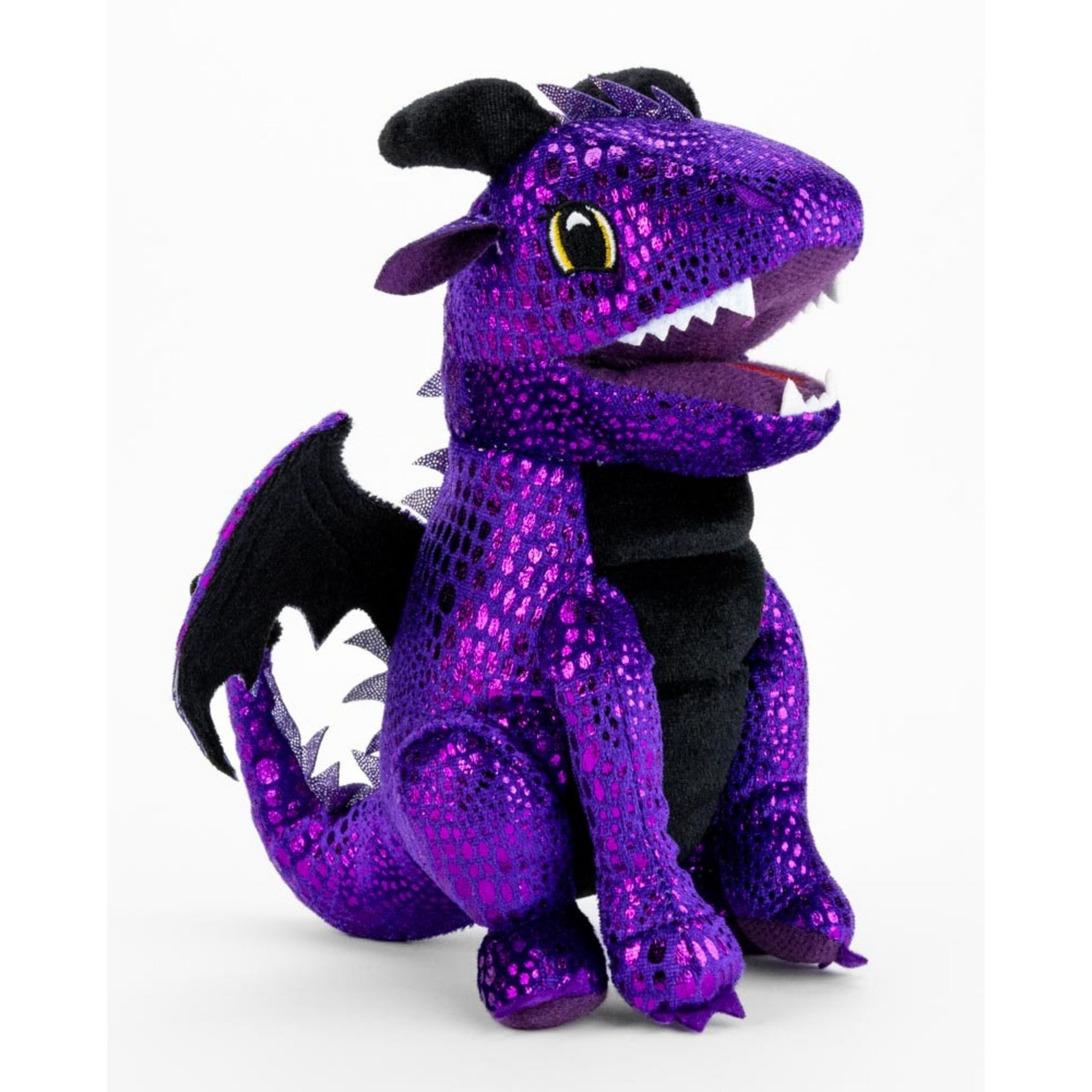 Plush Dice Bag Purple Dragon