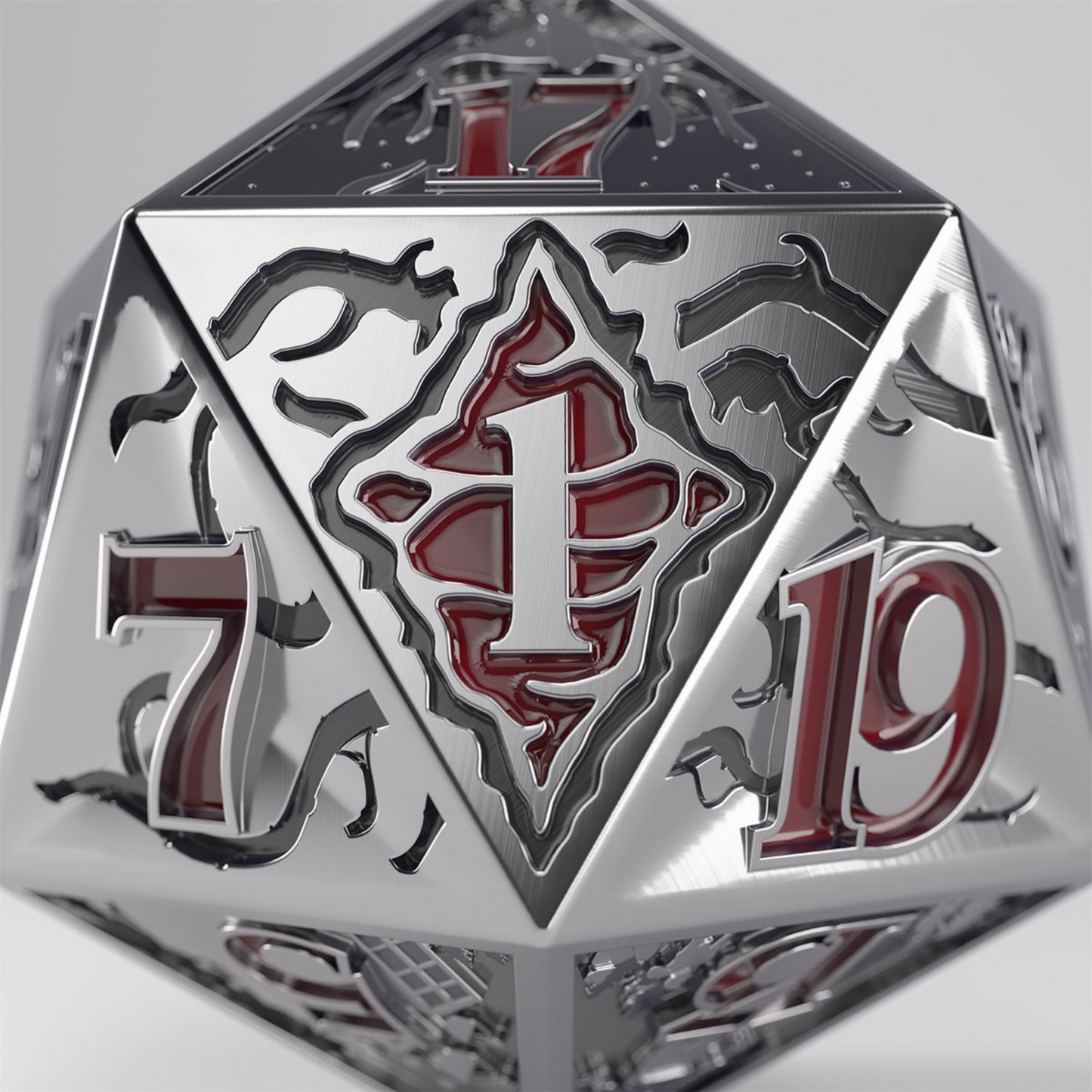 Premium Hellfire Club Metal D20 1 Face