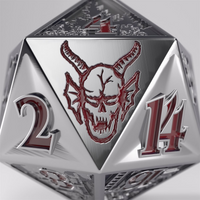Premium Hellfire Club Metal D20 20 face