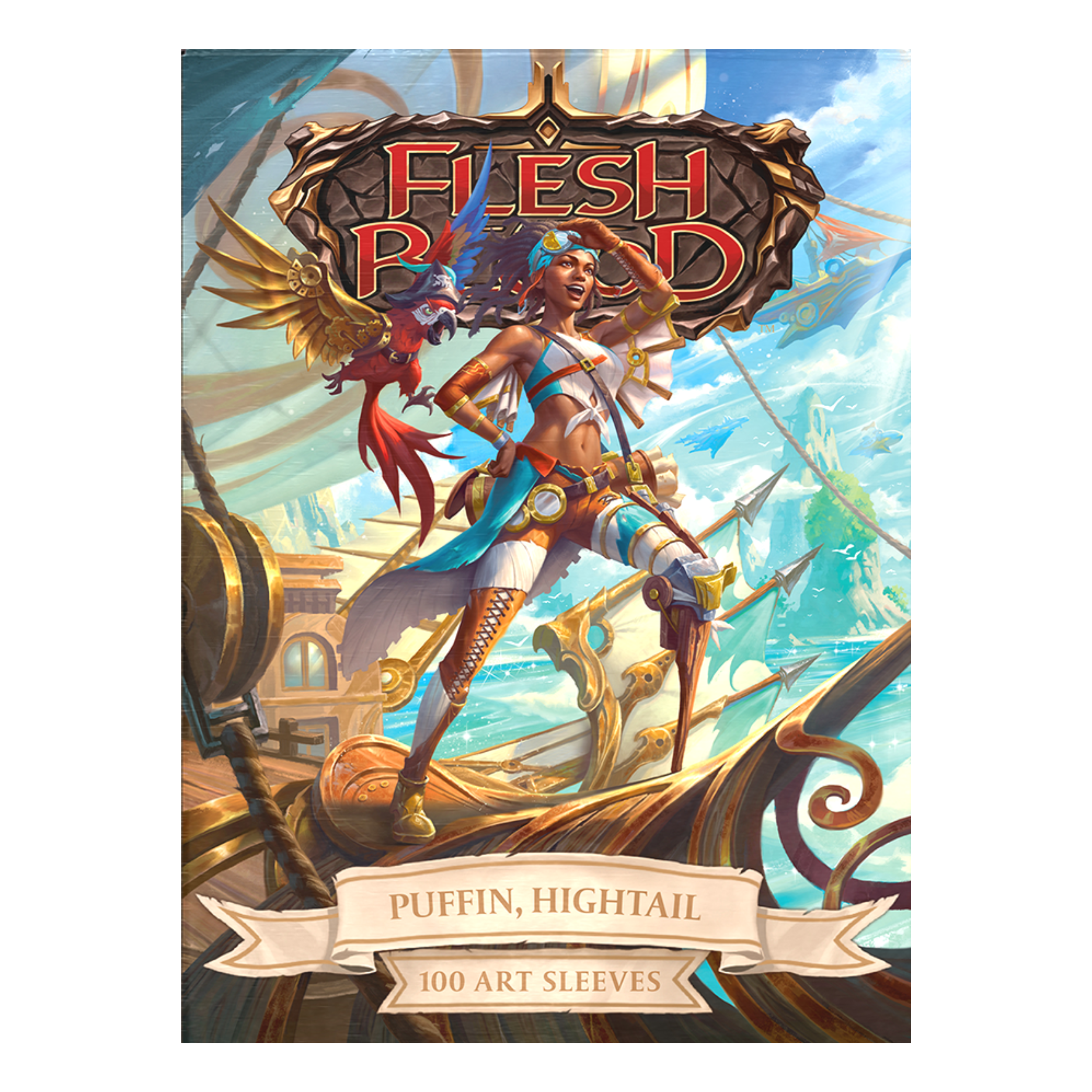 Puffin Hightail art sleeves dragon shield