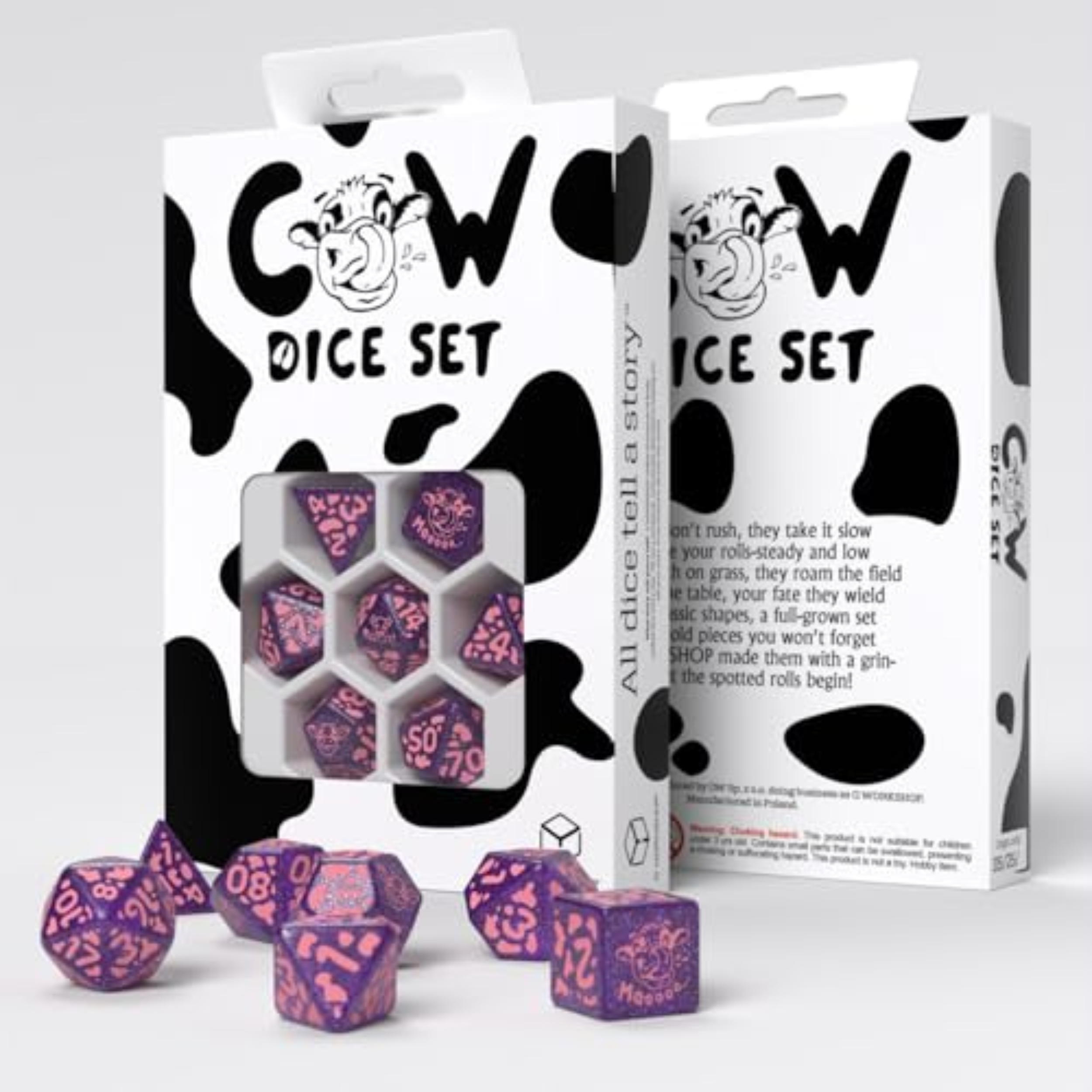 Q Workshop Cow Dice Set Ramoona