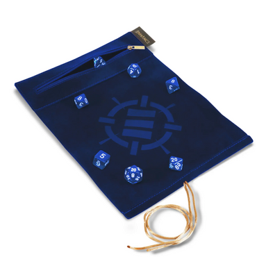 Roll on a scroll blue with dice
