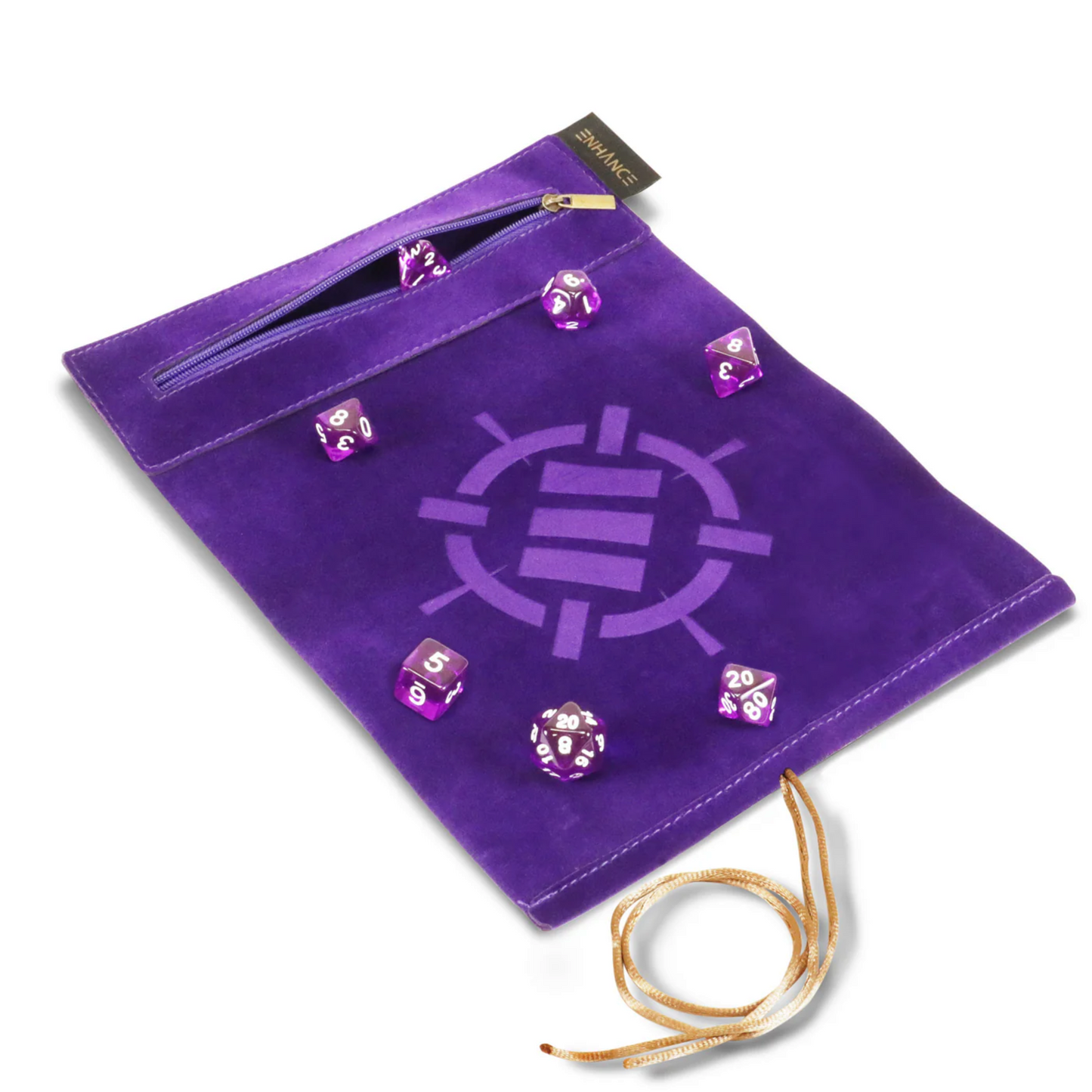 Roll on a scroll purple with dice