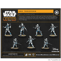Star Wars Legion Arc Troopers content shots of assembled figures
