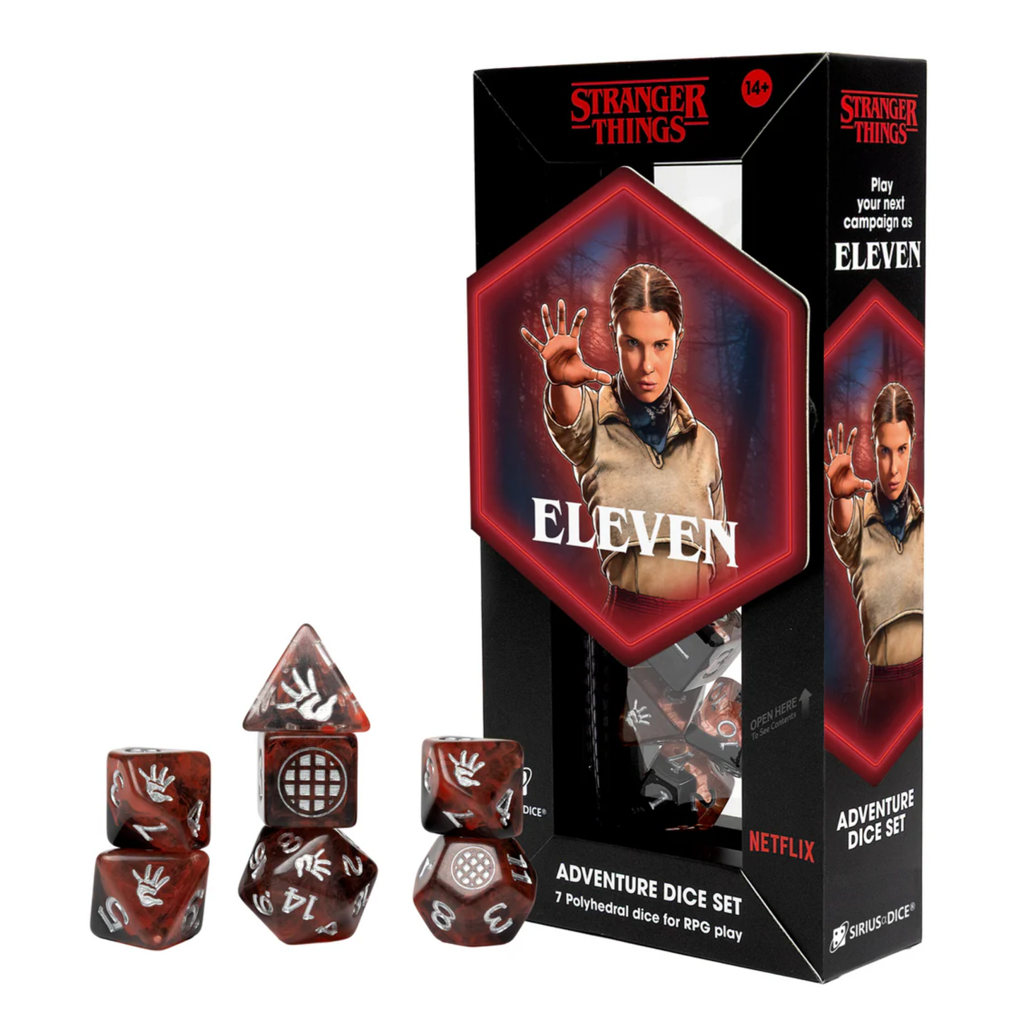 Stranger Things Adventure Dice Set Eleven