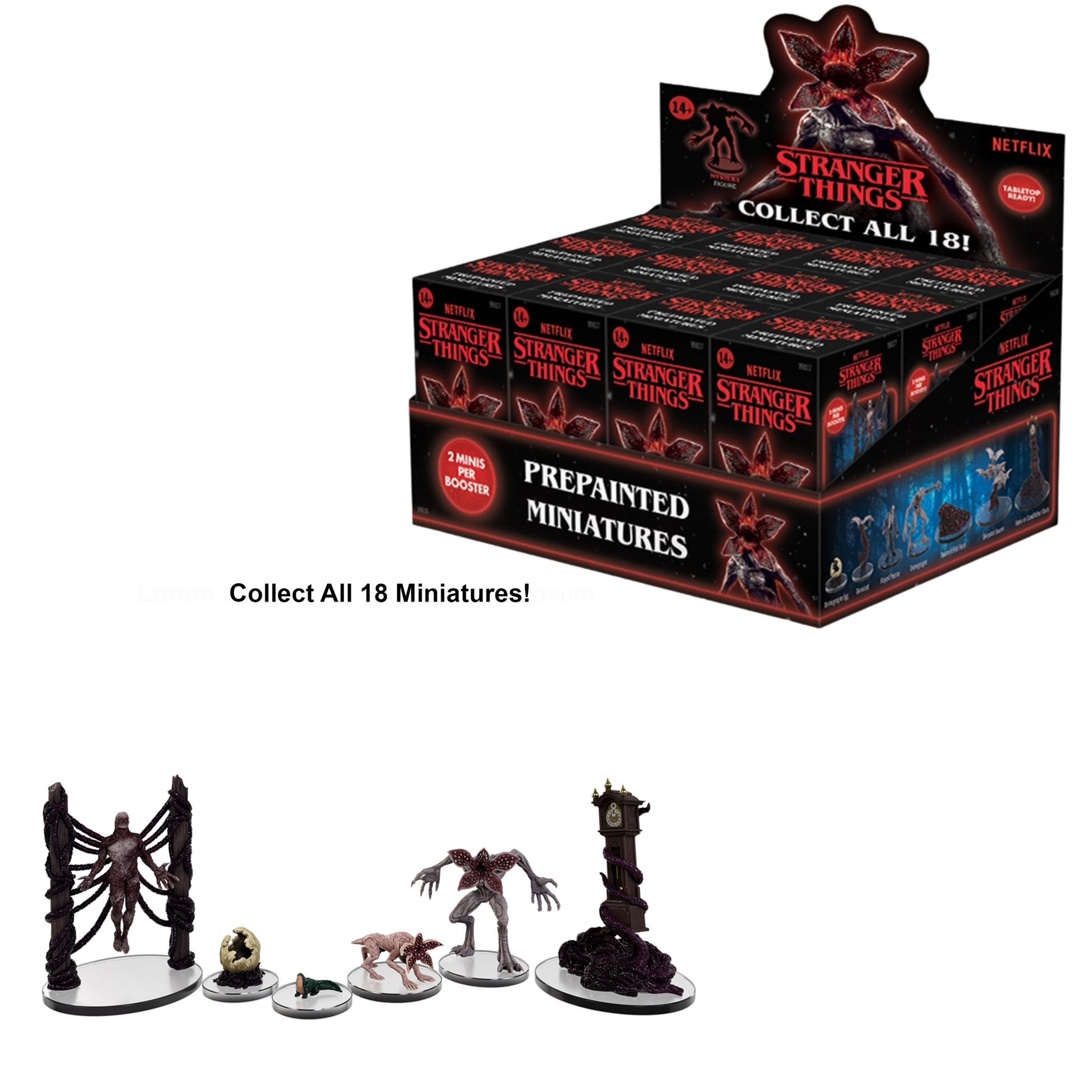 Stranger Things Prepainted Miniature Booster