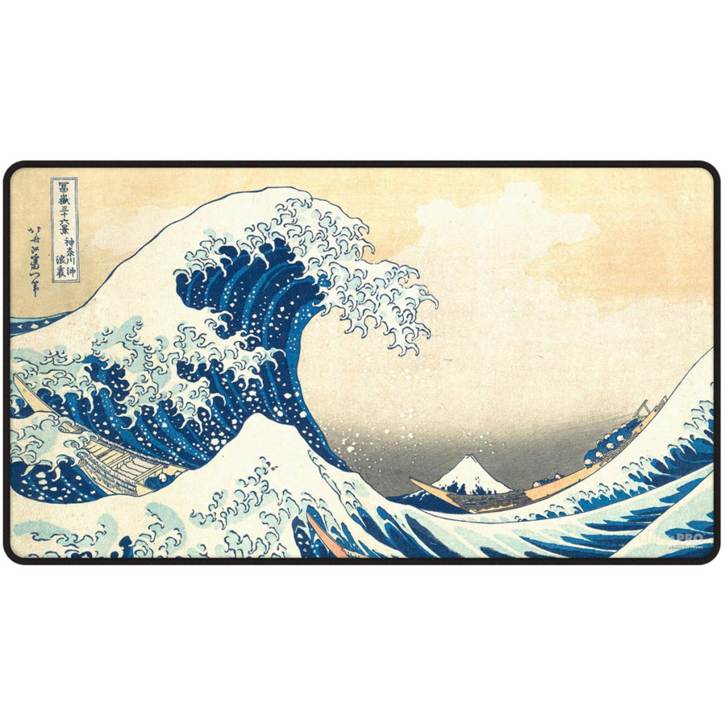 Ultra Pro The Great Wave Off Kanagawa Black Stitched Playmat