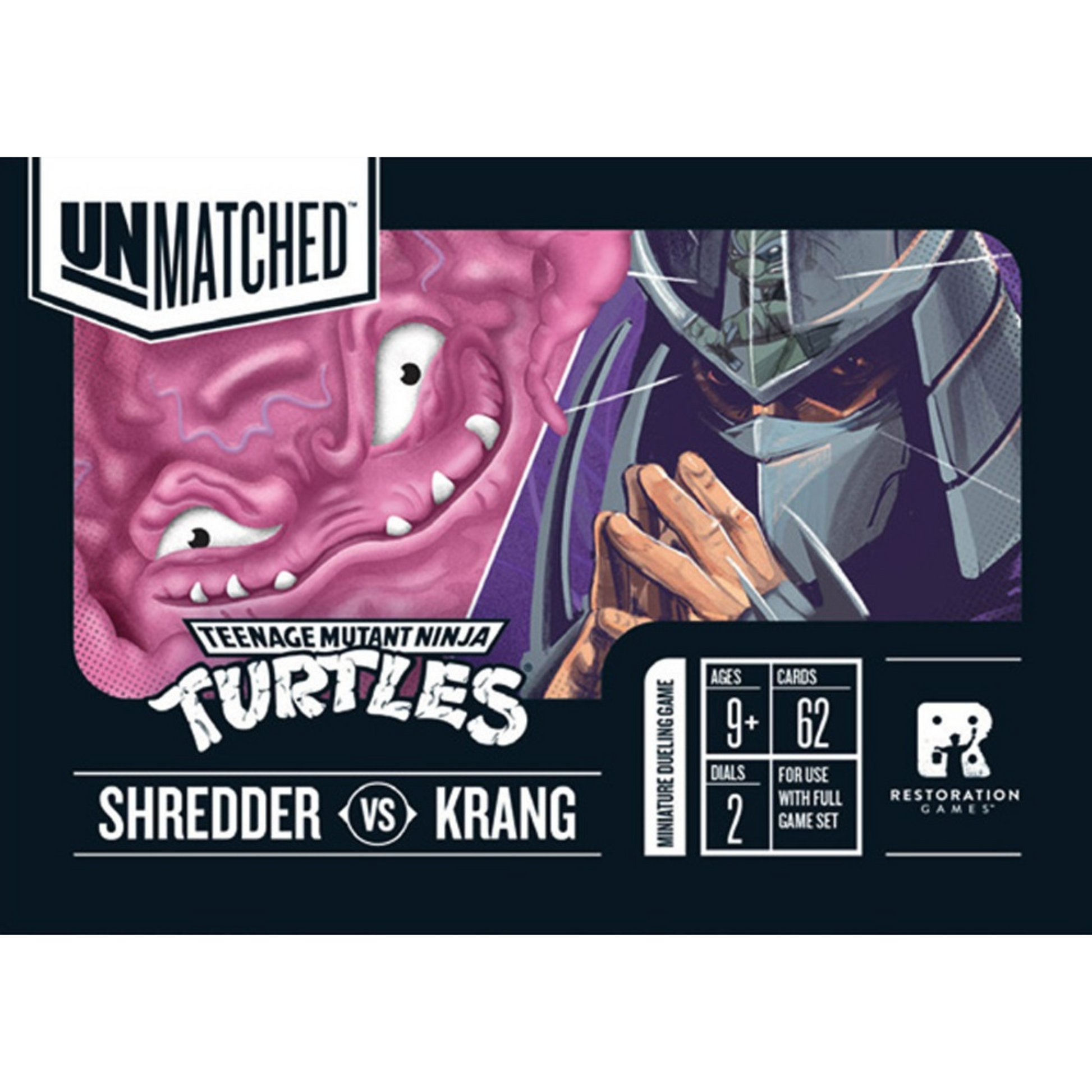 Unmatched Adventures TMNT Shredder vs. Krang Hero Deck