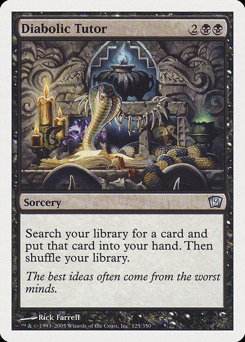 Diabolic Tutor (125) [Ninth Edition]