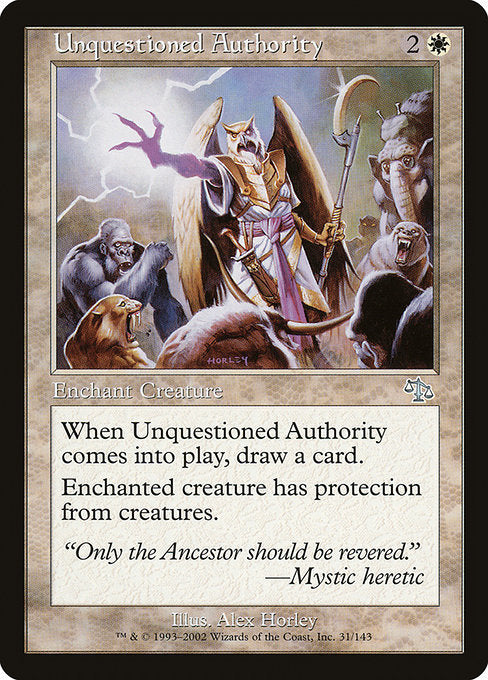 Unquestioned Authority (31) [Judgment]