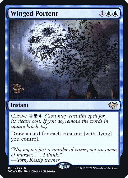 Winged Portent (89s) [Innistrad: Crimson Vow Promos]