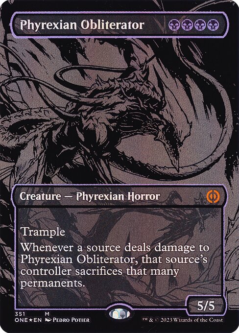 Phyrexian Obliterator (351) [Phyrexia: All Will Be One] [Borderless]