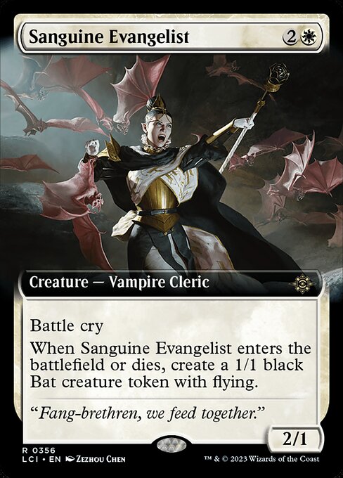 Sanguine Evangelist (356) [The Lost Caverns of Ixalan] [Extended Art]