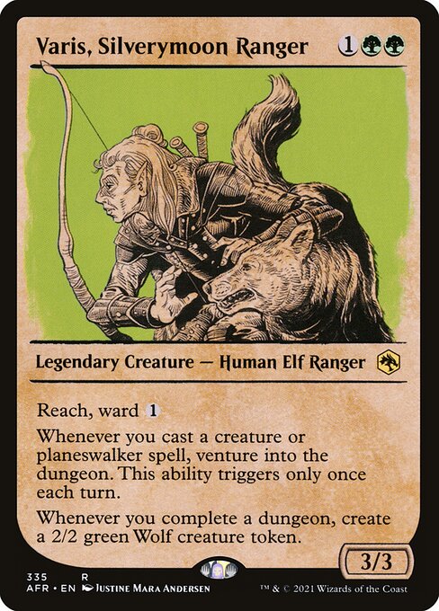 Varis, Silverymoon Ranger (335) [Adventures in the Forgotten Realms] [Showcase]