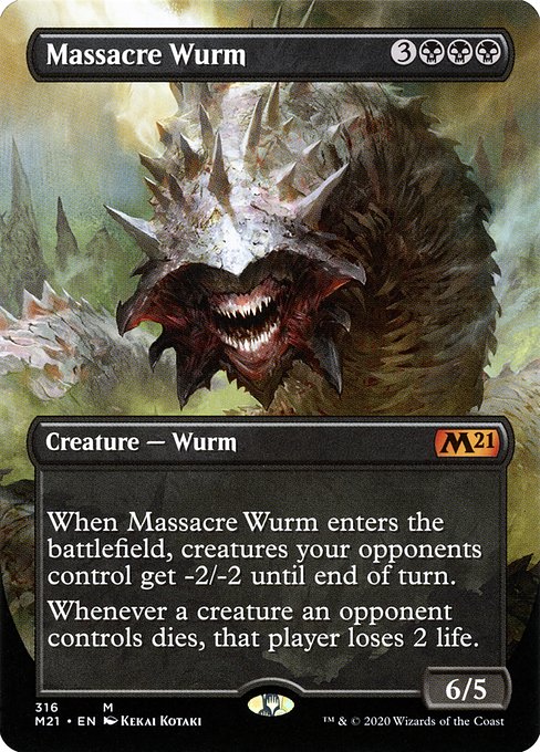 Massacre Wurm (316) [Core Set 2021] [Borderless]
