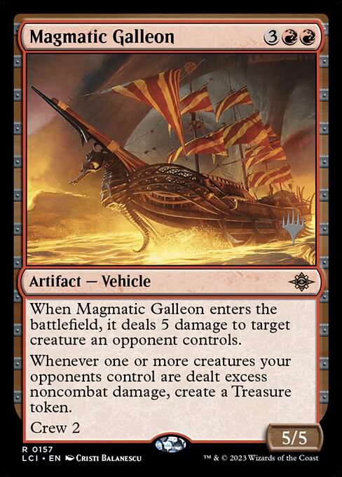 Magmatic Galleon (157p) [The Lost Caverns of Ixalan Promos]