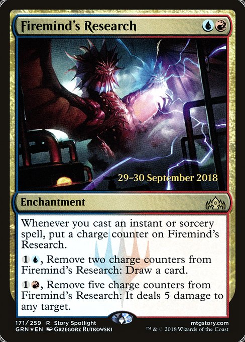 Firemind's Research (171s) [Guilds of Ravnica Promos]