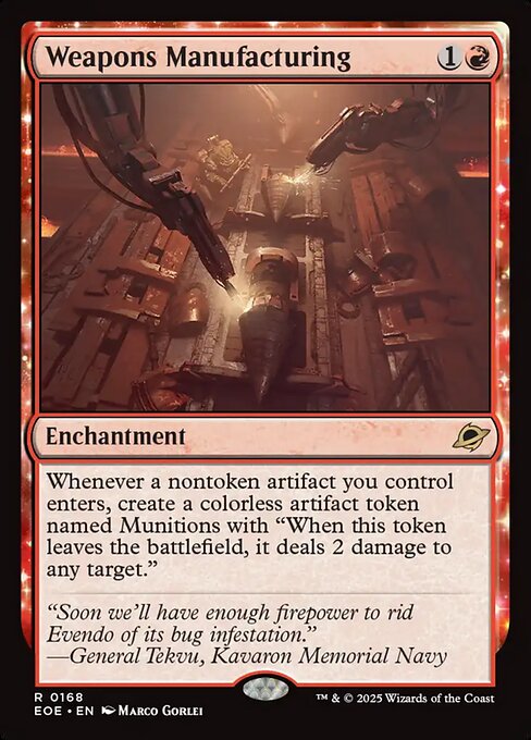 Weapons Manufacturing (168) [Edge of Eternities]