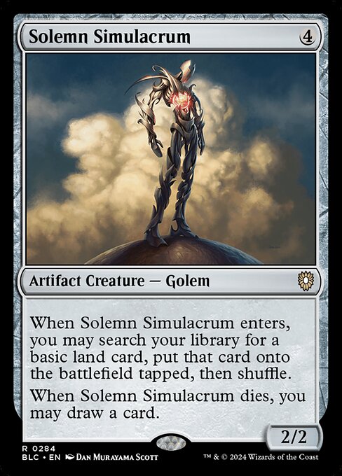 Solemn Simulacrum (284) [Bloomburrow Commander]