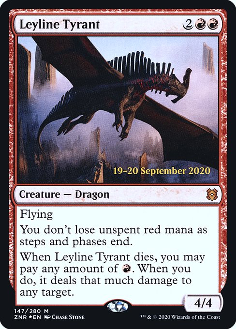 Leyline Tyrant (147s) [Zendikar Rising Promos]