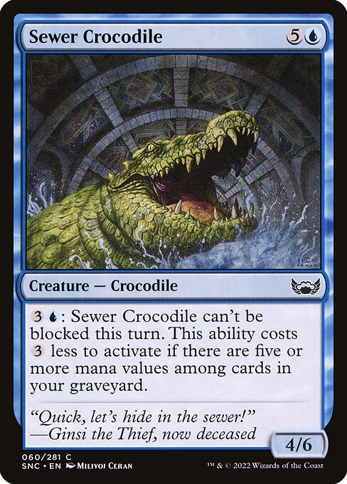 Sewer Crocodile (60) [Streets of New Capenna]