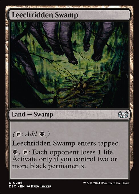 Leechridden Swamp (286) [Duskmourn: House of Horror Commander]