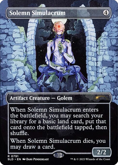 Solemn Simulacrum (791) [Secret Lair Drop] [Borderless]