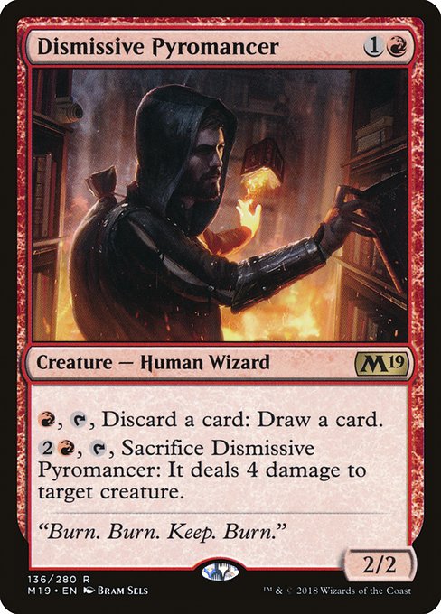 Dismissive Pyromancer (136) [Core Set 2019]