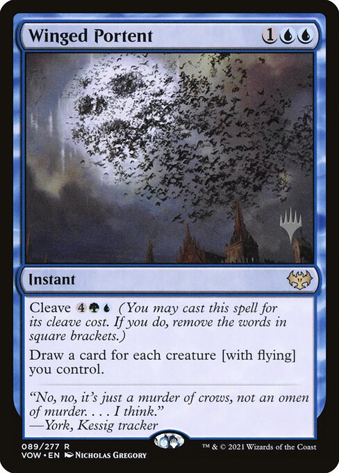 Winged Portent (89p) [Innistrad: Crimson Vow Promos]