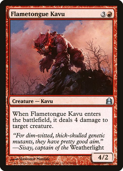 Flametongue Kavu (123) [Commander 2011]