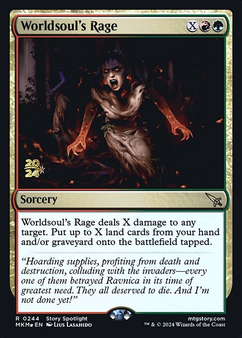 Worldsoul's Rage (244s) [Murders at Karlov Manor Promos]