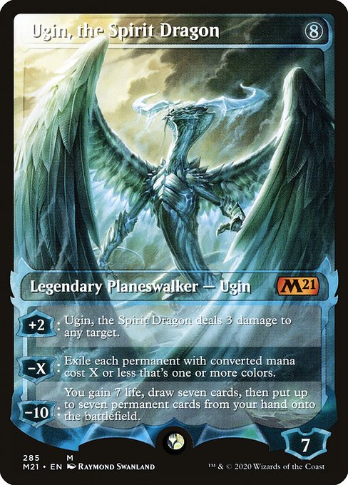 Ugin, the Spirit Dragon (285) [Core Set 2021] [Showcase]