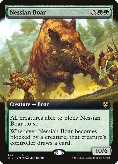 Nessian Boar (328) [Theros Beyond Death] [Extended Art]