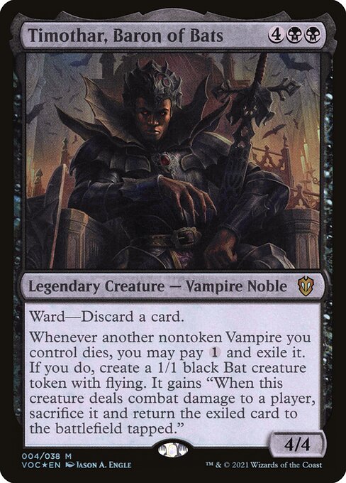 Timothar, Baron of Bats (4) [Crimson Vow Commander]