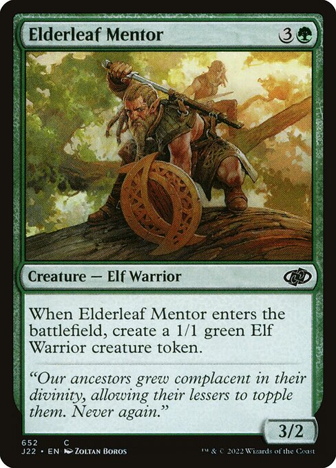 Elderleaf Mentor (652) [Jumpstart 2022]