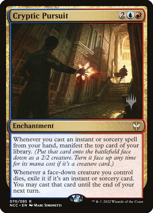 Cryptic Pursuit (70p) [New Capenna Commander Promos]
