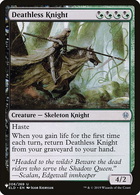 Deathless Knight (ELD-208) [The List]